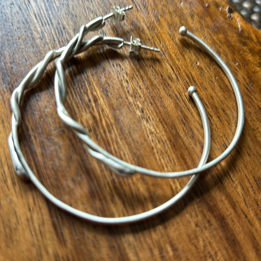 SATYA jewelry Silver “Snake” earrings, BRAND  NEW!